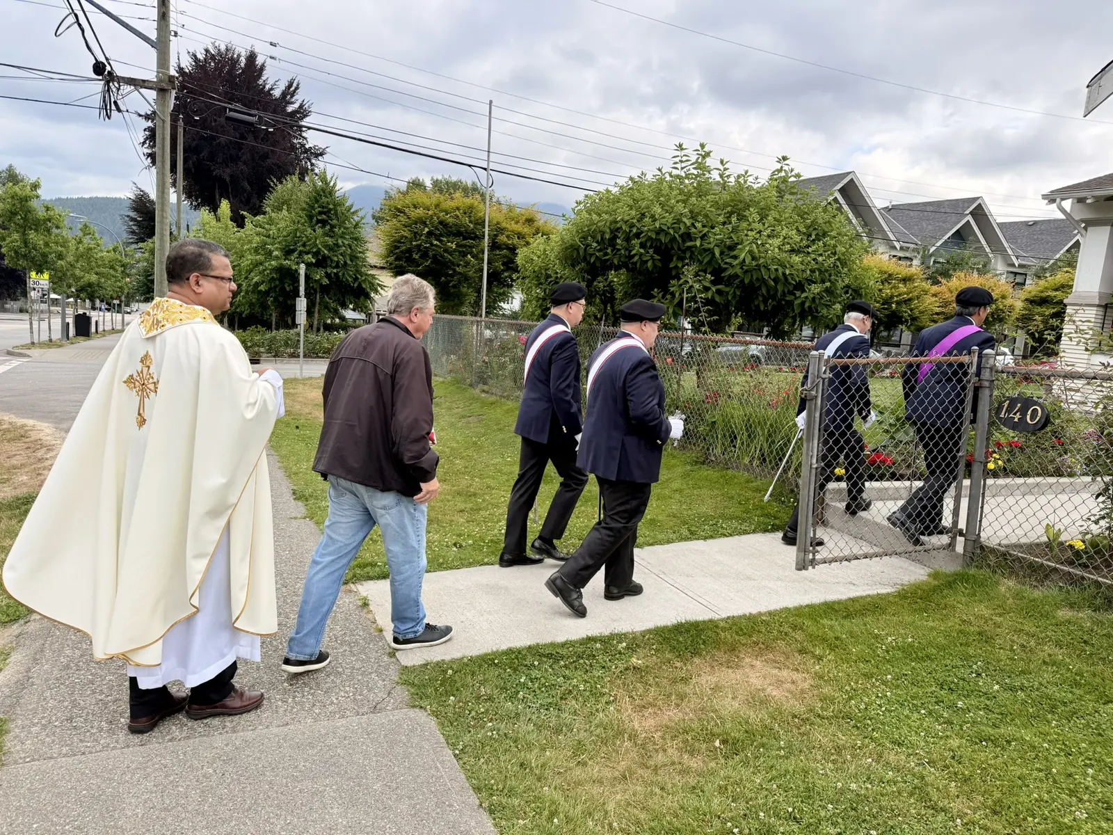 Canada Day flag raising at St. Joseph Parish