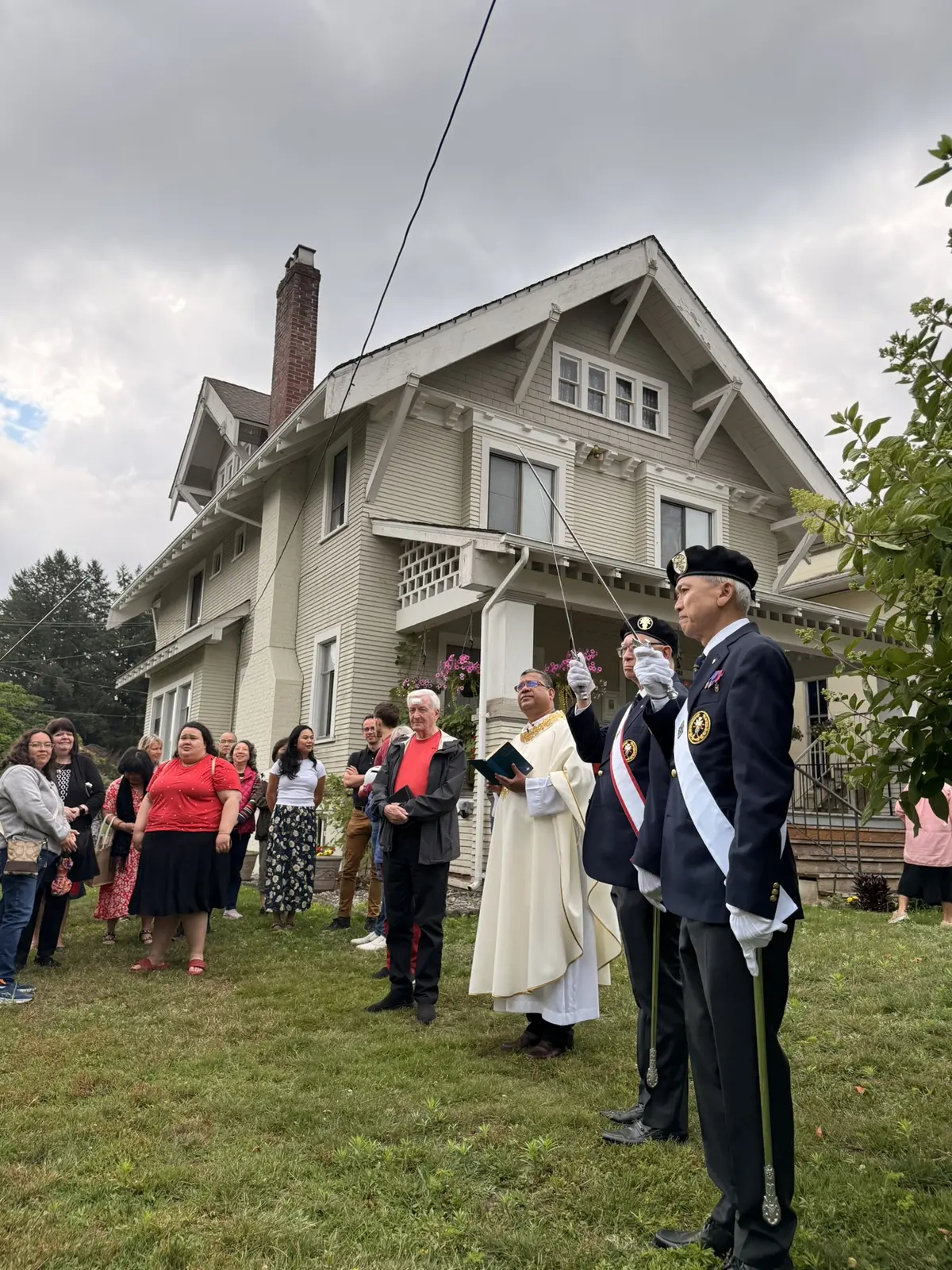 Canada Day flag raising at St. Joseph Parish