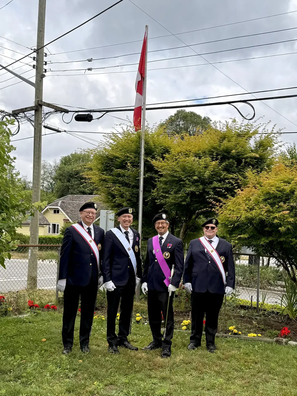 Canada Day flag raising at St. Joseph Parish