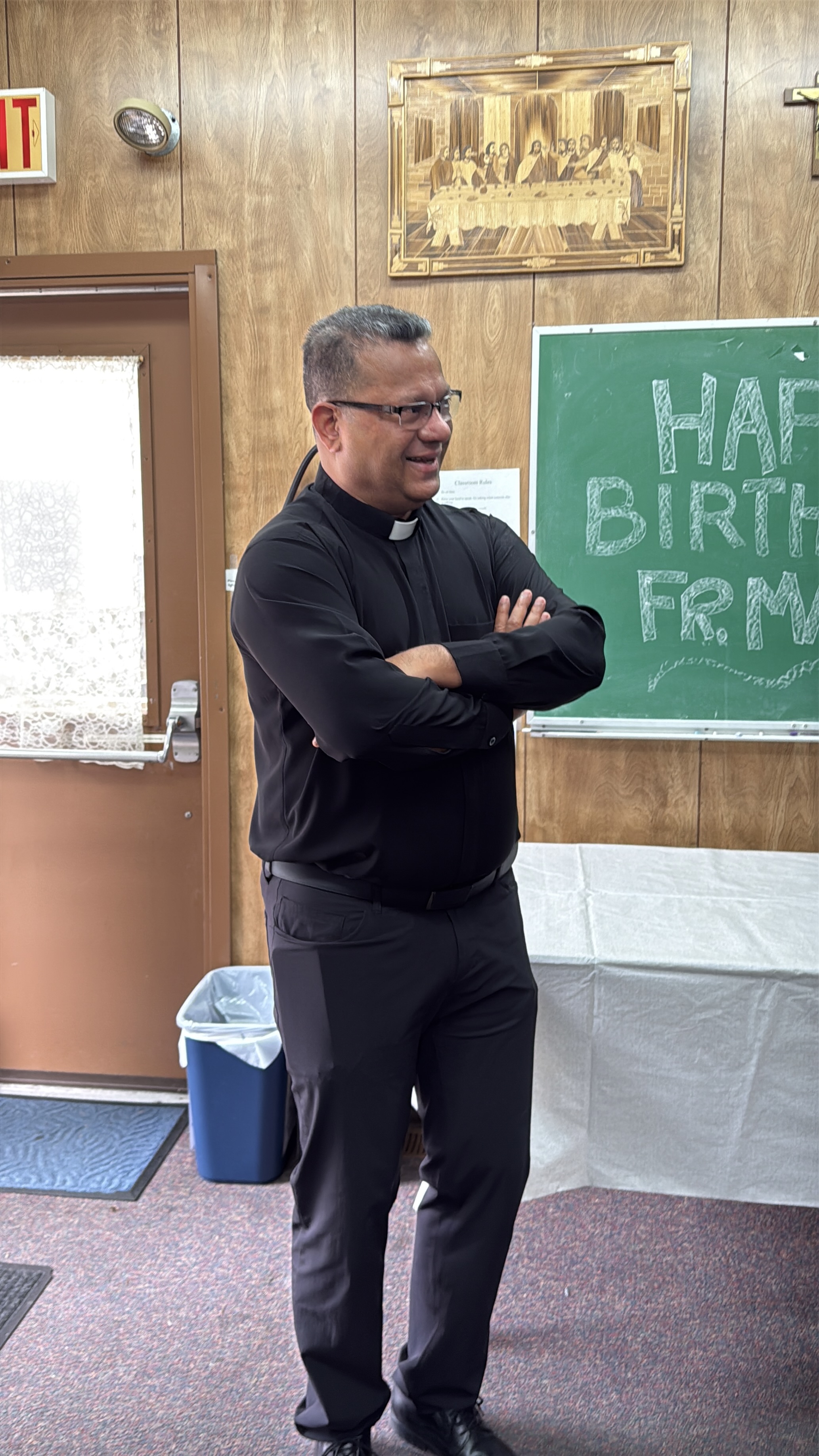Surprise birthday brunch for Fr. Mariano