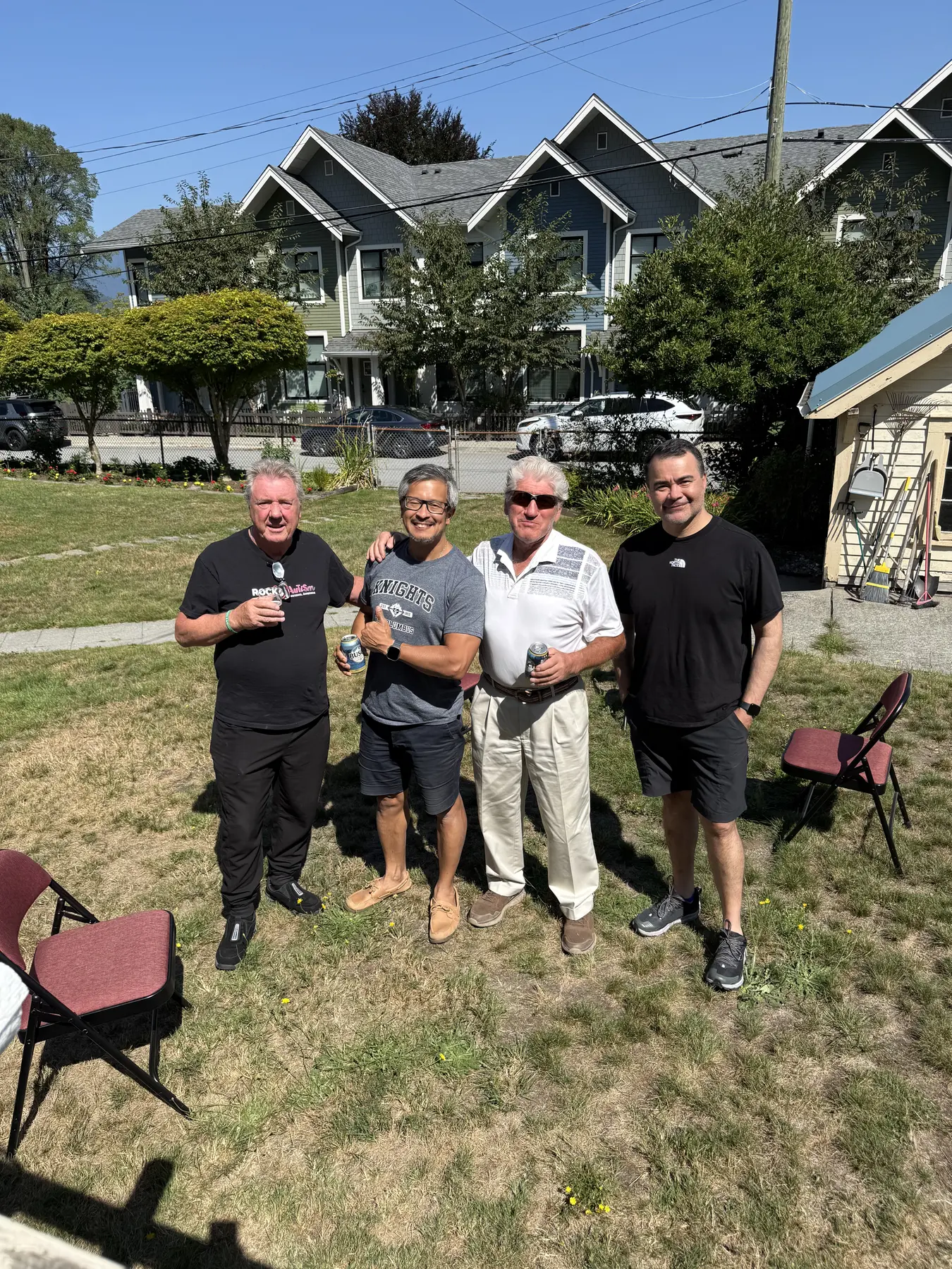 Council members sharing food and fellowship during the BBQ brunch