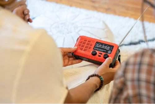 Emergency radio and tools